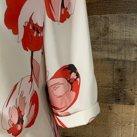 Sweet Pea for New York & Compay by Stacy Frati floral sheer tunic top Medium - Picture 4 of 10